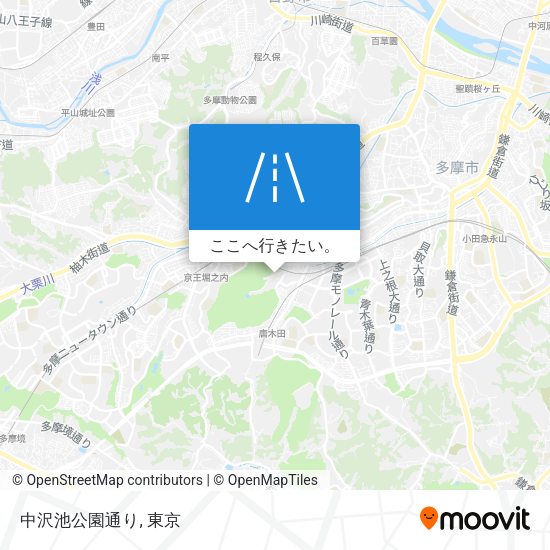 中沢池公園通り地図