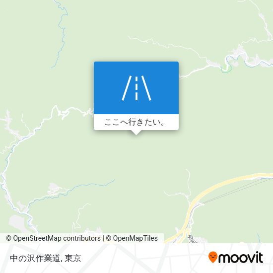 中の沢作業道地図