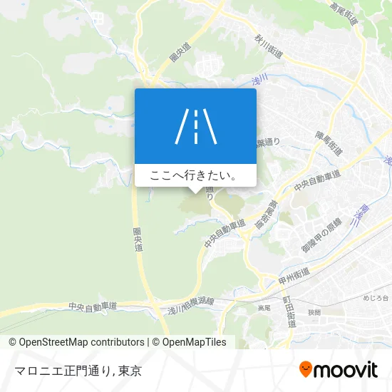 マロニエ正門通り地図