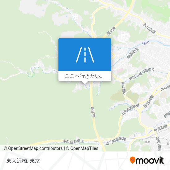 東大沢橋地図