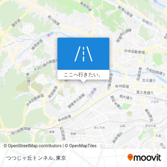 つつじヶ丘トンネル地図