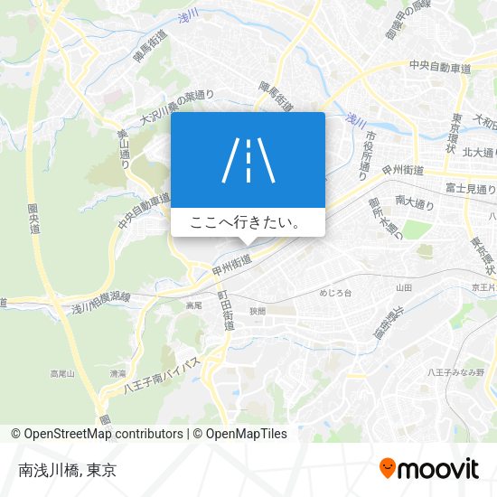 南浅川橋地図