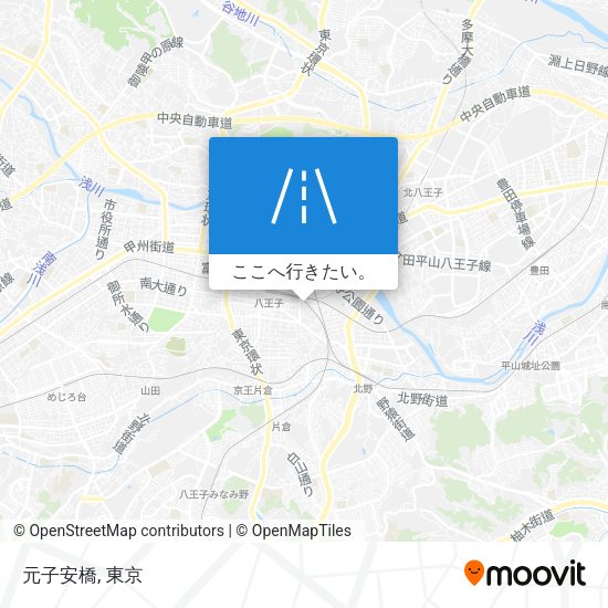 元子安橋地図