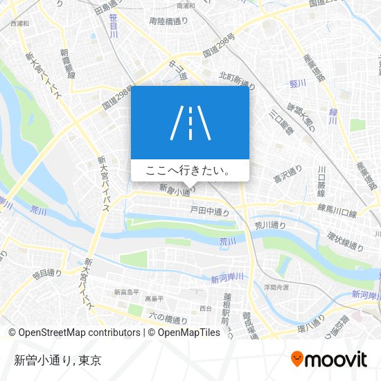 新曽小通り地図
