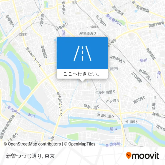 新曽つつじ通り地図