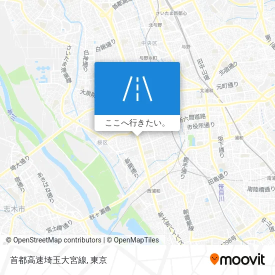 首都高速埼玉大宮線地図