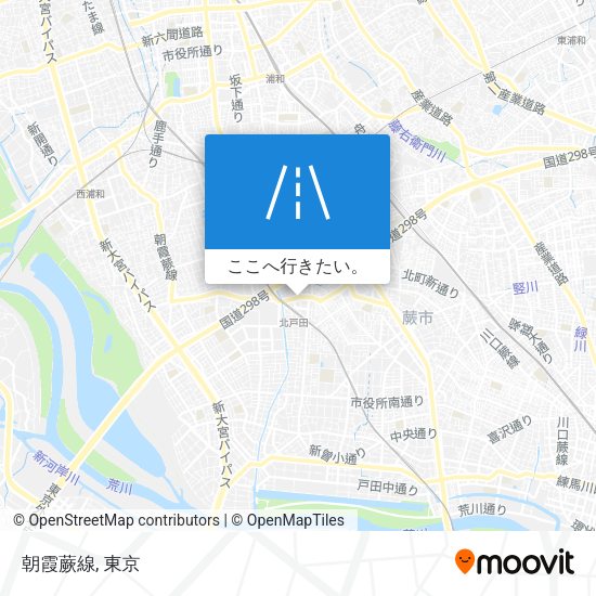 朝霞蕨線地図