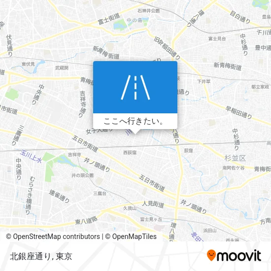 北銀座通り地図