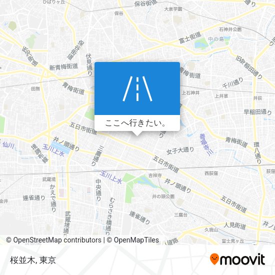 桜並木地図