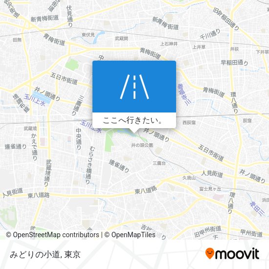 みどりの小道地図