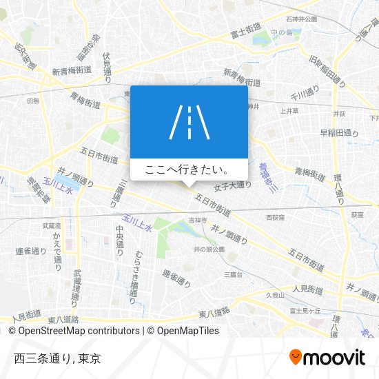 西三条通り地図
