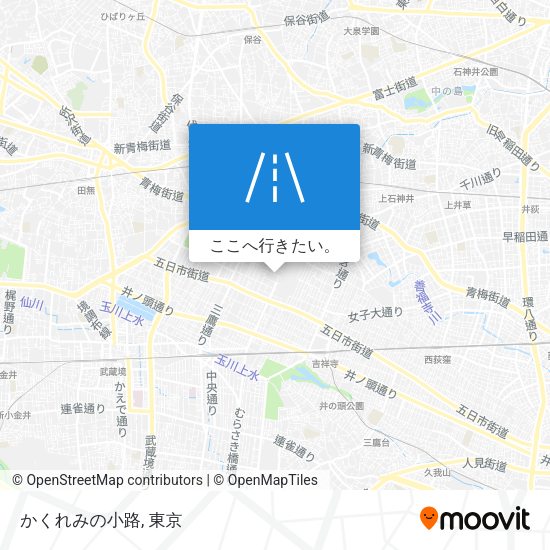 かくれみの小路地図