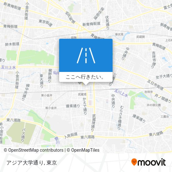 アジア大学通り地図