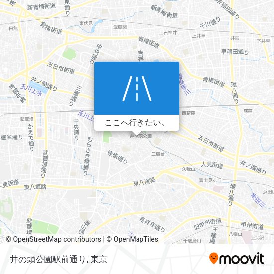 井の頭公園駅前通り地図