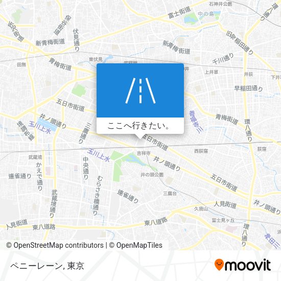 ペニーレーン地図