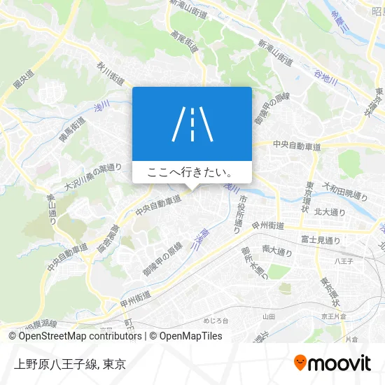 上野原八王子線地図