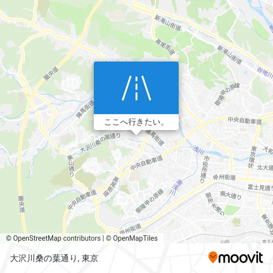 大沢川桑の葉通り地図