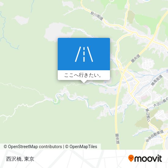 西沢橋地図