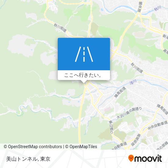 美山トンネル地図