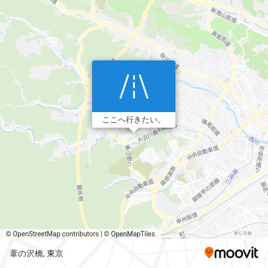 葦の沢橋地図