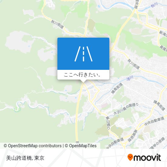 美山跨道橋地図