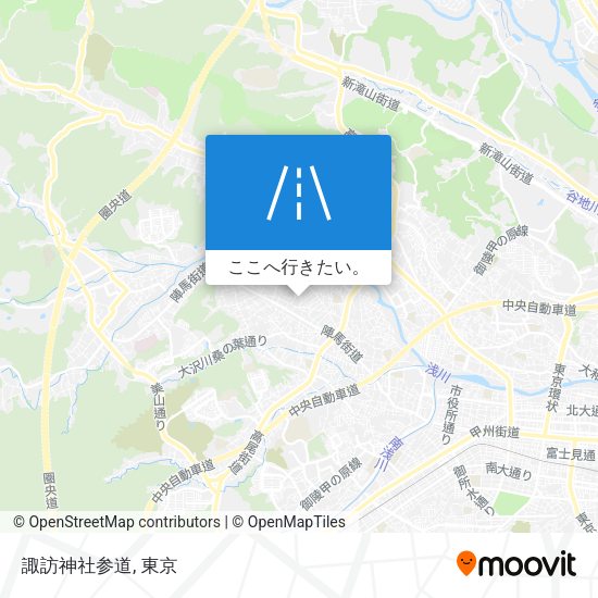 諏訪神社参道地図