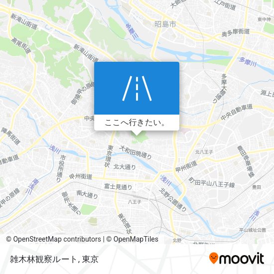 雑木林観察ルート地図