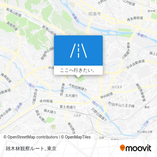 雑木林観察ルート地図