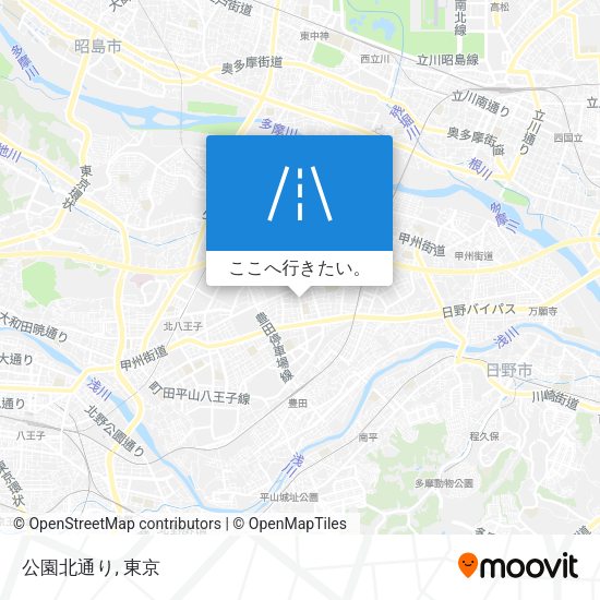 公園北通り地図