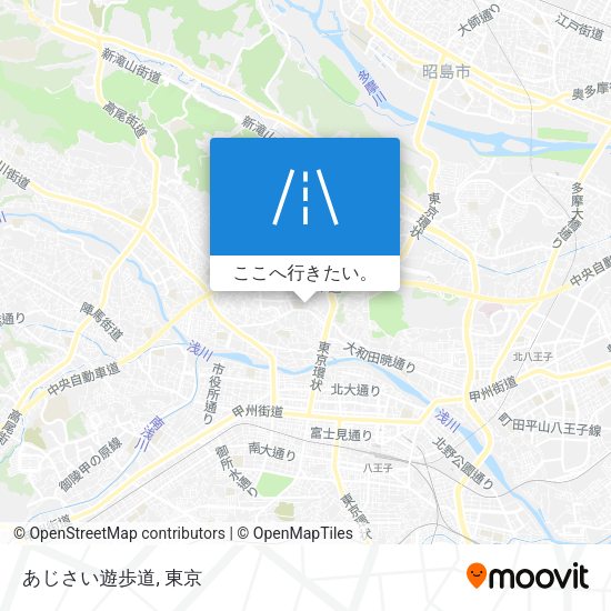 あじさい遊歩道地図
