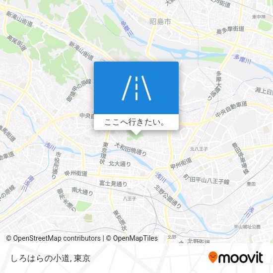 しろはらの小道地図