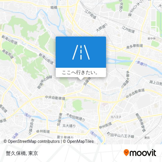 蟹久保橋地図