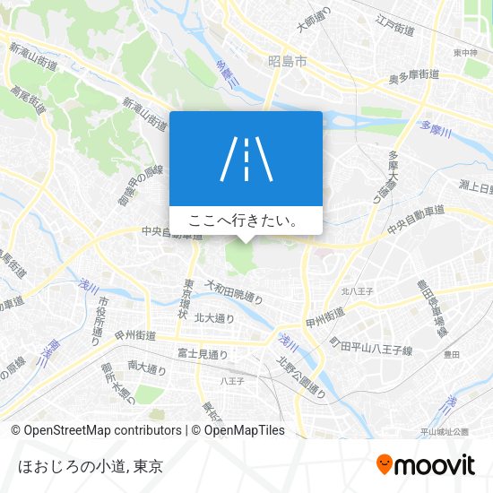 ほおじろの小道地図