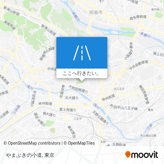 やまぶきの小道地図