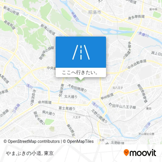 やまぶきの小道地図