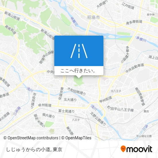 しじゅうからの小道地図