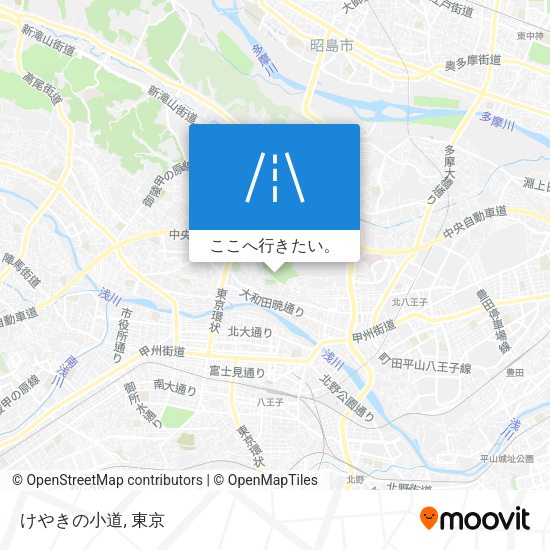 けやきの小道地図
