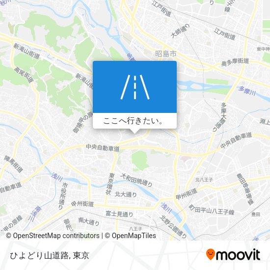 ひよどり山道路地図