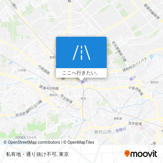 私有地・通り抜け不可地図