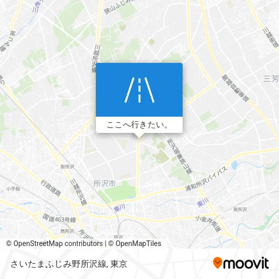 さいたまふじみ野所沢線地図