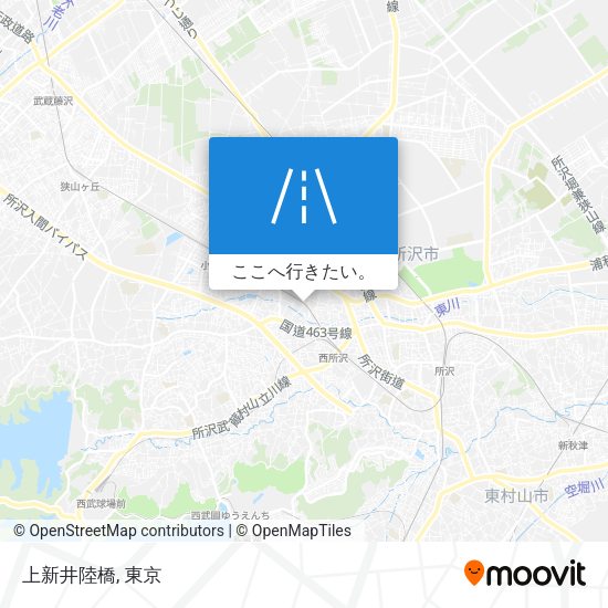 上新井陸橋地図