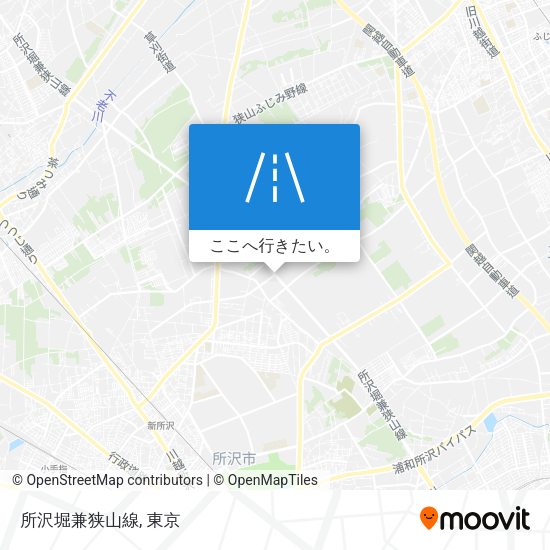 所沢堀兼狭山線地図