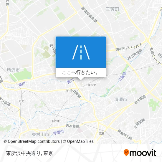 東所沢中央通り地図