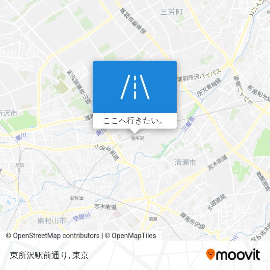 東所沢駅前通り地図