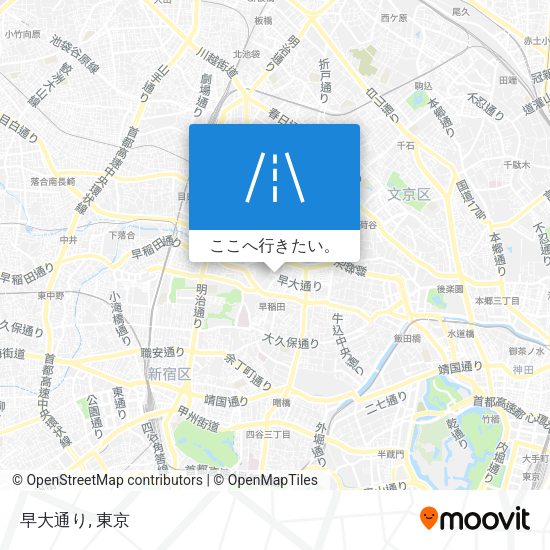 早大通り地図