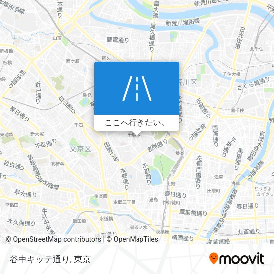 谷中キッテ通り地図