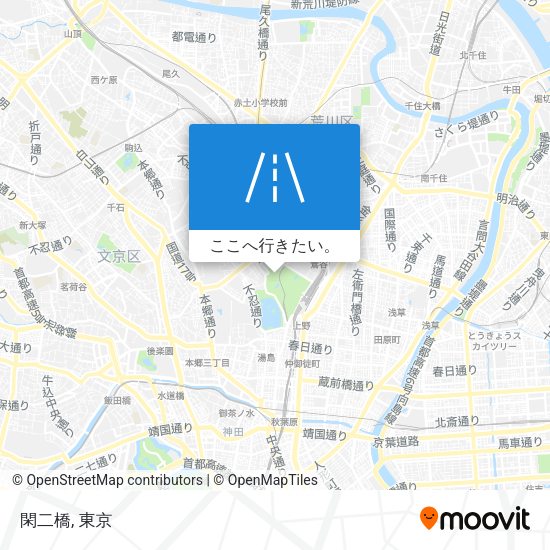 閑二橋地図