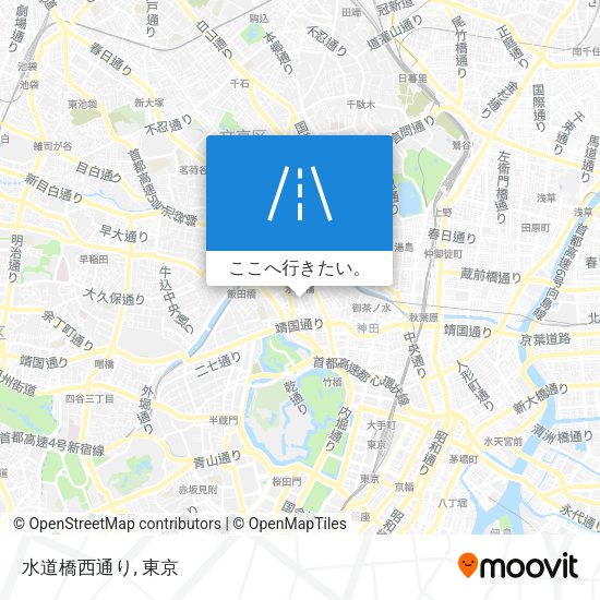 水道橋西通り地図