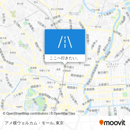アメ横ウェルカム・モール地図