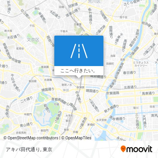 アキバ田代通り地図